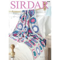Sirdar No 1 DK Throw Pattern, 8048