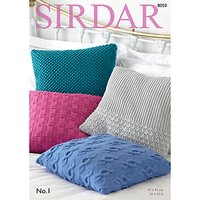 Sirdar No 1 DK Cushions Pattern, 8050