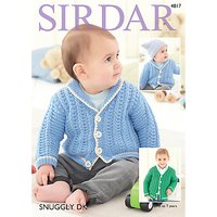 Sirdar Snuggly DK Cardigan Patterns 4817