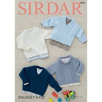 Sirdar Snuggly 4 Ply Knitting Pattern, 4810