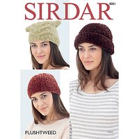 Sirdar Plushtweed Knitting Pattern, 8001
