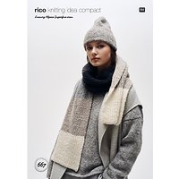 Rico Luxury Alpaca Superfine Women's Hat And Scarf Knitting Pattern, 667