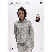 Rico Luxury Alpaca Superfine Women's Jumper And Hat Knitting Pattern, 665