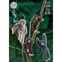 King Cole Luxe Faux Fur Primate Knitting Pattern
