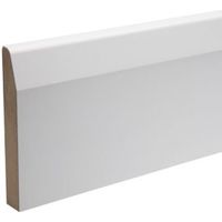 MDF Mouldings Polymer Coated Skirting (T)18mm (W)119mm (L)2400mm Pack Of 1 - KT032