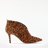 Boden Alexa Stiletto Heeled Ankle Boots, Leopard