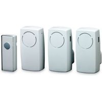 Blyss Wirefree White Door Bell Kit - DC554-UKWH