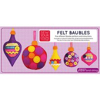 Paper-and-string Felt Baubles Craft Kit