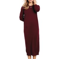 Hush Althea Knitted Dress, Burgundy