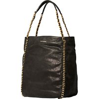 Karen Millen Chain Handle Bucket Bag, Black