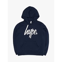 Hype Boys' Large Logo Hoodie, Navy