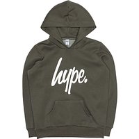 Hype Boys' Crest Logo Hoodie, Olive