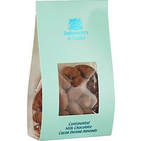 Ambassadors Of London Continental Milk Chocolate Cocoa Dusted Almonds, 175g