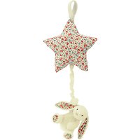 Jellycat Blossom Bunny Musical Pull Soft Toy, One Size, Cream