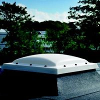 Velux White PVCu Fixed Flat Roof Window (H)1680mm (W)1180mm (L)1500mm - CFP100150H
