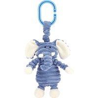 Jellycat Cordy Roy Baby Elephant Jitter Soft Toy, Blue/White