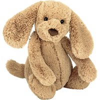 Jellycat Bashful Puppy Soft Toy, Small, Toffee