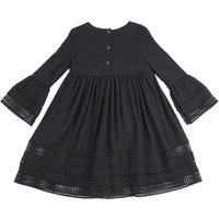 Outside The Lines Girls' Lace Dress, Black