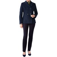 Pure Collection Wool Peacoat, Navy