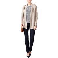 Pure Collection Split Back Cashmere Cardigan, Marble