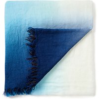 Pure Collection Fine Cashmere Scarf, Blue Dip Dye