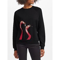 Uzma Bozai Flamingo Sweatshirt, Black