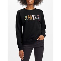 Uzma Bozai Smile Sweatshirt, Black