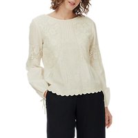 Brora Textured Lace Blouse, Ivory