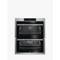 AEG DUE731110M Built-Under Double Electric Oven, Stainless Steel