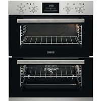 Zanussi ZOF35601XK Built-under Double Electric Oven, Stainless Steel
