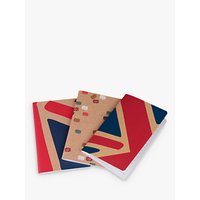 Jacks & Co Great Britain A6 Notebook, Pack Of 3, Multi