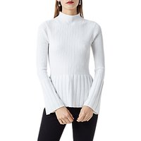 Finery Bryce Ribbed Jumper, Ivory