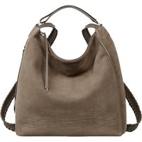 AllSaints Cooper Leather Backpack, Ash Grey