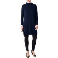 Pure Collection Funnel Neck Tunic, Navy