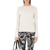 Marc Cain Knitted Fan Sleeve Top, Panna