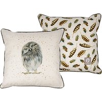 Harebell Designs Little Owl Cushion, Multi