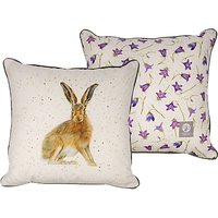Harebell Designs Hare Cushion, Multi