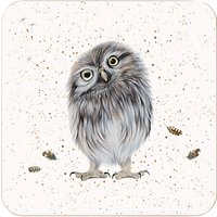 Harebell Designs Little Owl Coasters, Set Of 4, Multi