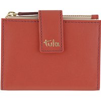 Tule Bella Leather Zip Top Card Holder, Red