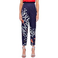 Ted Baker Leonna Tapered Trousers, Blue/Multi