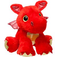 Aurora Sparkle Tales 12 Sizzle Dragon Soft Toy, Red