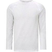 Hamilton And Hare Raglan Long Sleeve T-Shirt, White
