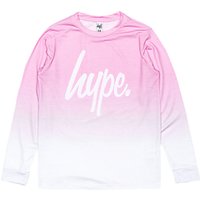 Hype Girls' Gradient Sweatshirt, Pink