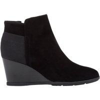 Geox Inspiration Wedge Heeled Ankle Boots, Black