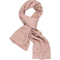 Chesca Pearl Beaded Pashmina, Pink