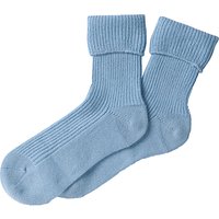 Pure Collection Cashmere Socks, Antique Blue