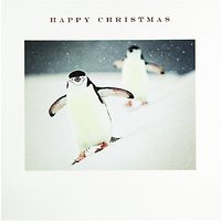 Susan O'Hanlon Skating Penguins Christmas Card