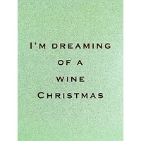 Susan O'Hanlon Dreaming Of A Wine Christmas Card