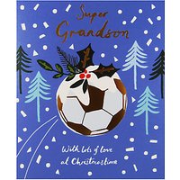 Woodmansterne Football Festive Background Christmas Card