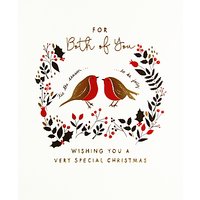 Woodmansterne Festive Robin Foliage Christmas Card